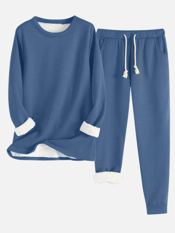 Sanne | Gevoerd Joggingpak met Trui en Broek
