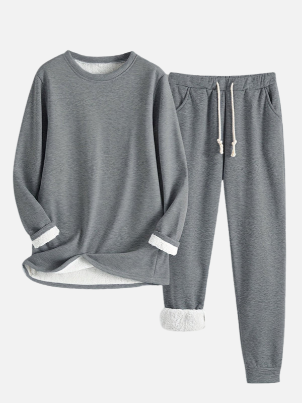 Sanne | Gevoerd Joggingpak met Trui en Broek