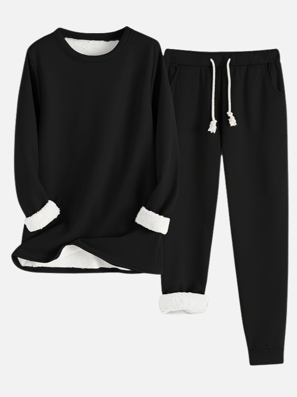 Sanne | Gevoerd Joggingpak met Trui en Broek