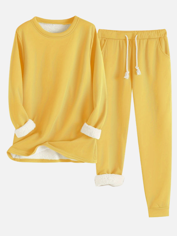 Sanne | Gevoerd Joggingpak met Trui en Broek