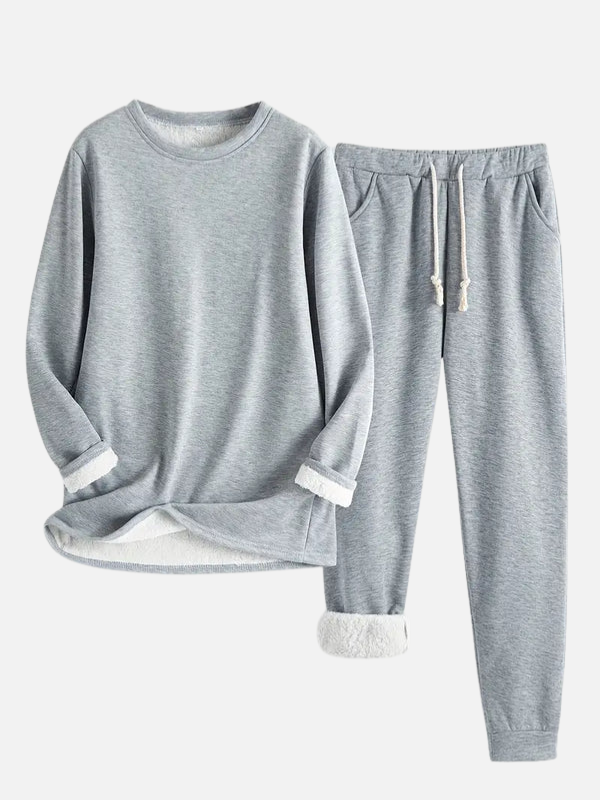 Sanne | Gevoerd Joggingpak met Trui en Broek