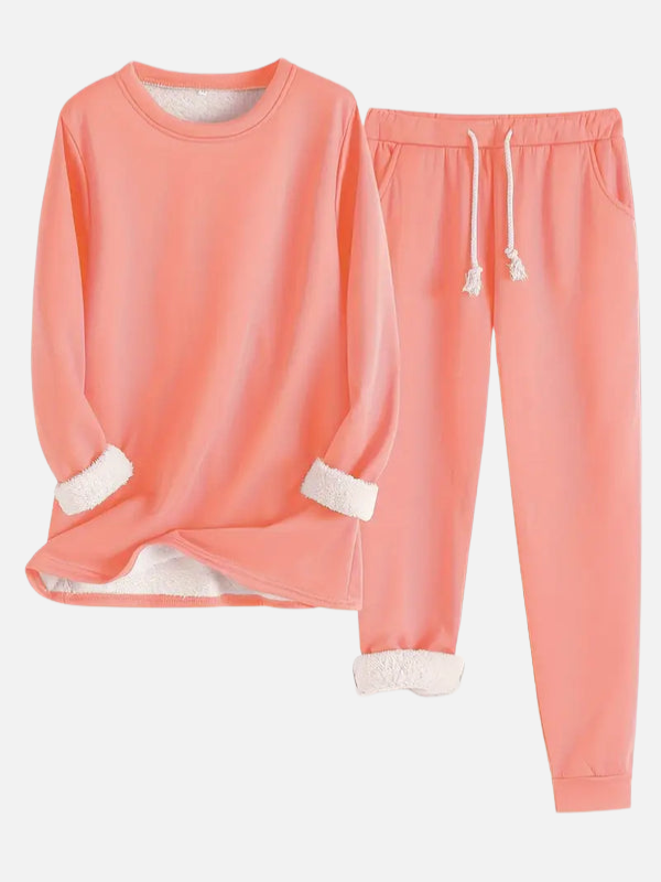 Sanne | Gevoerd Joggingpak met Trui en Broek