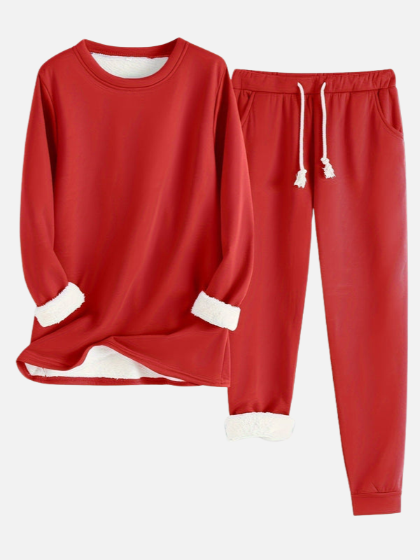 Sanne | Gevoerd Joggingpak met Trui en Broek
