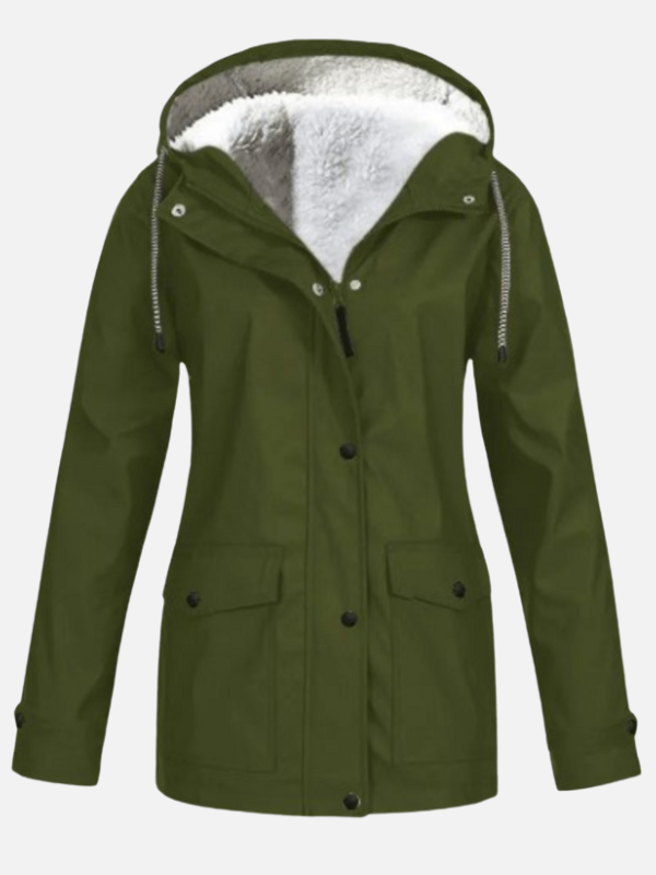 Sophie | Gevoerde Outdoor Jas met Capuchon