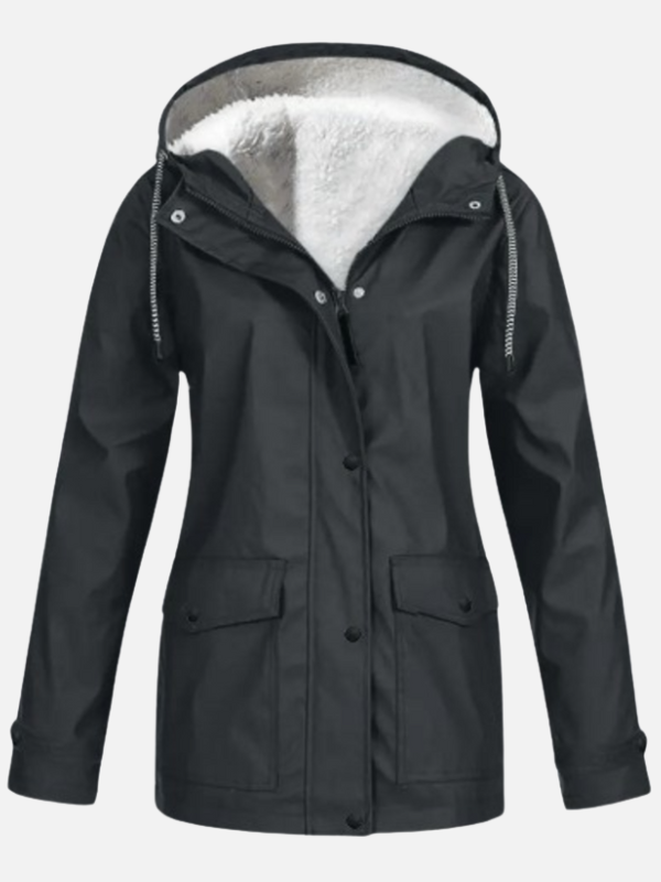 Sophie | Gevoerde Outdoor Jas met Capuchon