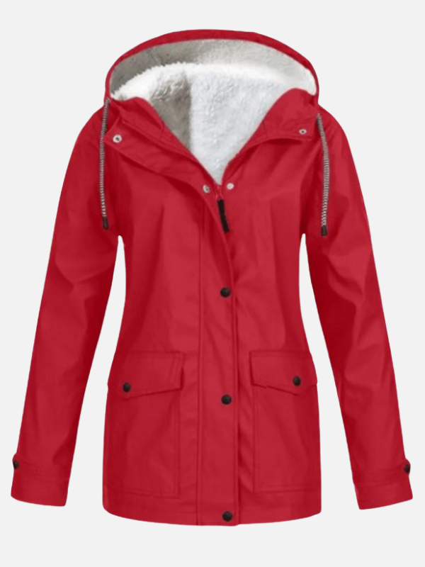 Sophie | Gevoerde Outdoor Jas met Capuchon
