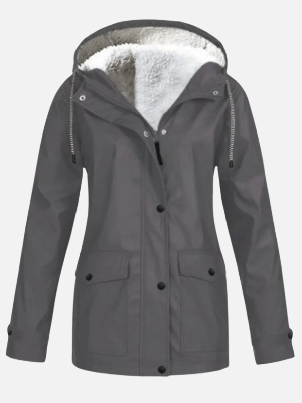 Sophie | Gevoerde Outdoor Jas met Capuchon