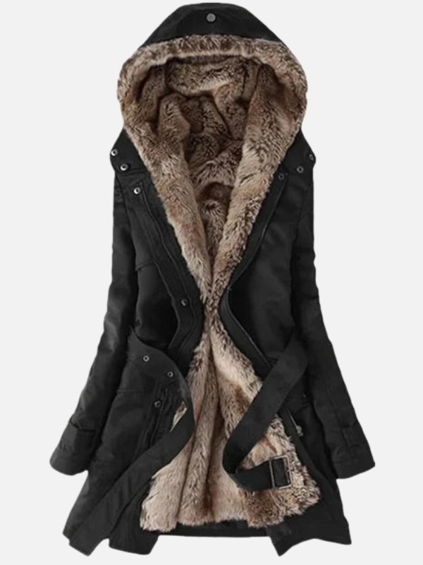 Anouk | Gevoerde Parka Winterjas met Capuchon
