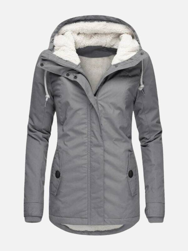 Sara | Gevoerde Parka met Capuchon en Teddyvoering