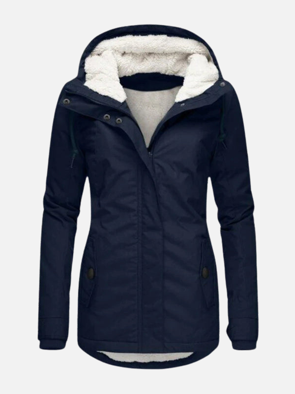 Sara | Gevoerde Parka met Capuchon en Teddyvoering