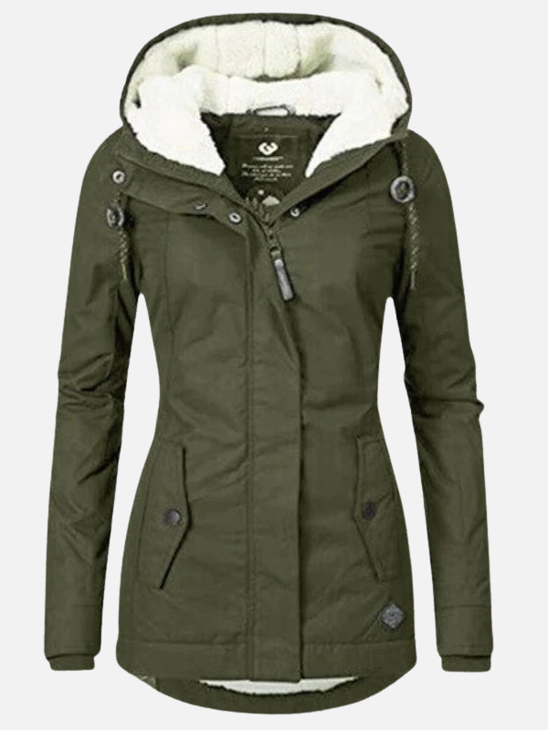 Sara | Gevoerde Parka met Capuchon en Teddyvoering