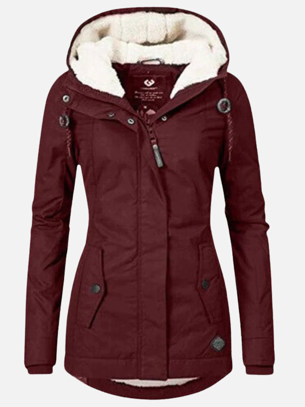 Sara | Gevoerde Parka met Capuchon en Teddyvoering