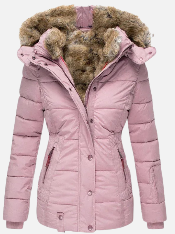 Anna | Gewatteerde Winterjas met Bontcapuchon