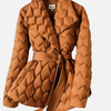 Gewatteerde Winterjas met Riem voor Dames