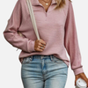 Sara | Halfzip Trui met Ritssluiting