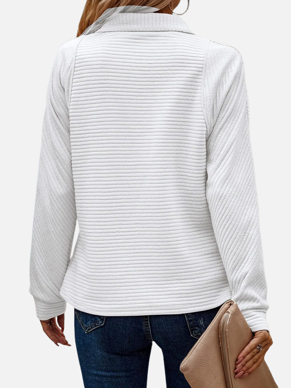 Sara | Halfzip Trui met Ritssluiting