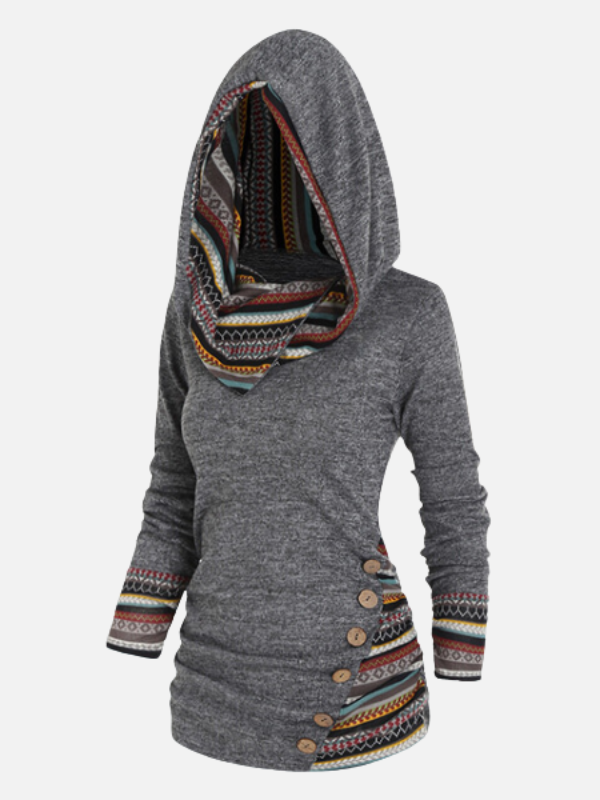 Femke | Hoodie met Etnische Print