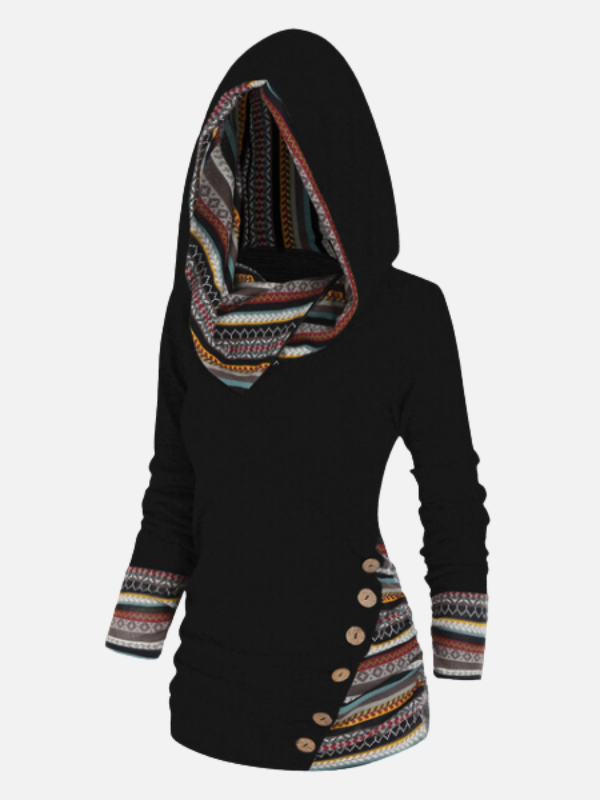 Femke | Hoodie met Etnische Print