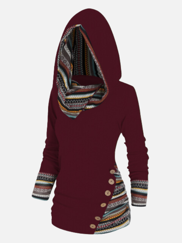 Femke | Hoodie met Etnische Print