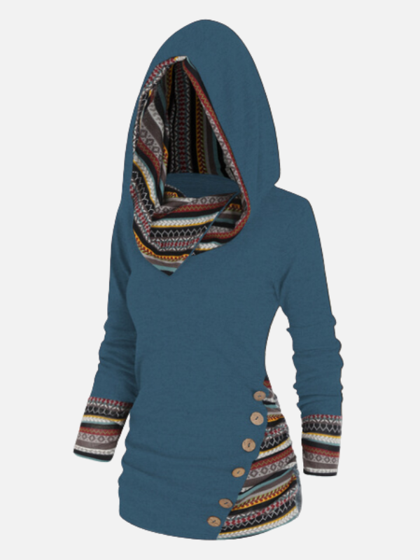 Femke | Hoodie met Etnische Print