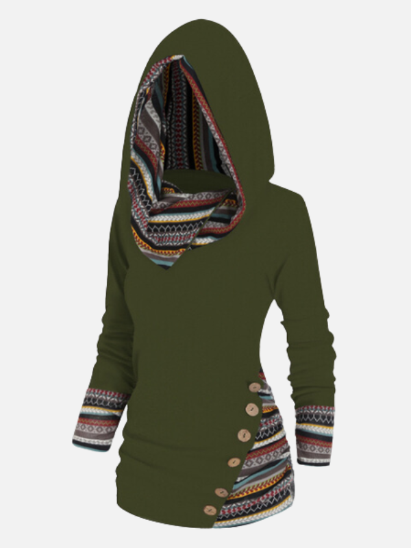 Femke | Hoodie met Etnische Print