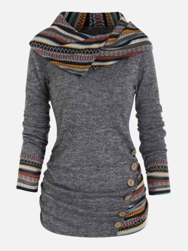 Femke | Hoodie met Etnische Print