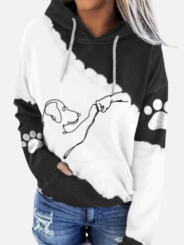 Femke | Hoodie met Hondenprint