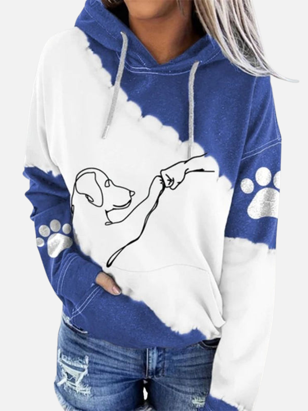 Femke | Hoodie met Hondenprint