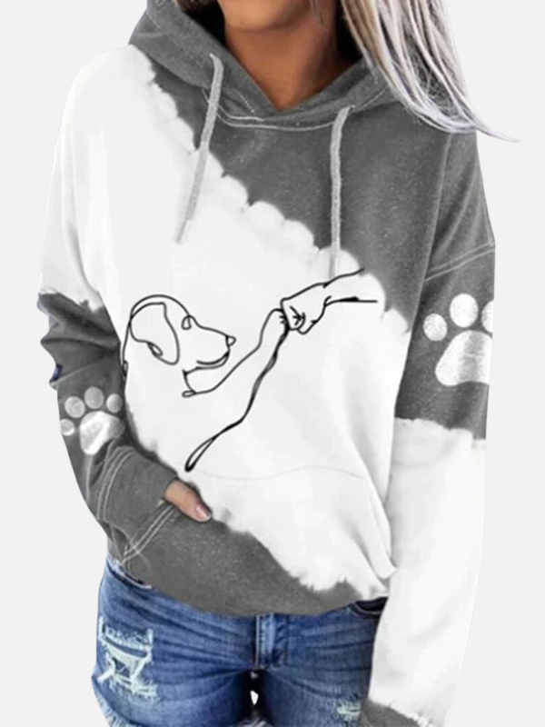 Femke | Hoodie met Hondenprint