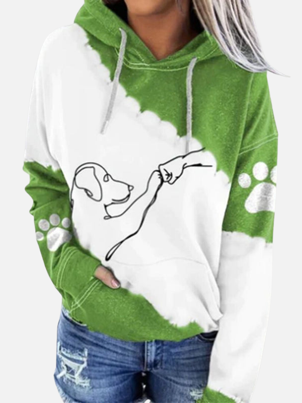 Femke | Hoodie met Hondenprint