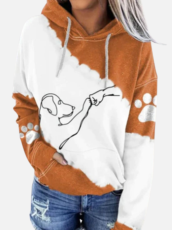 Femke | Hoodie met Hondenprint