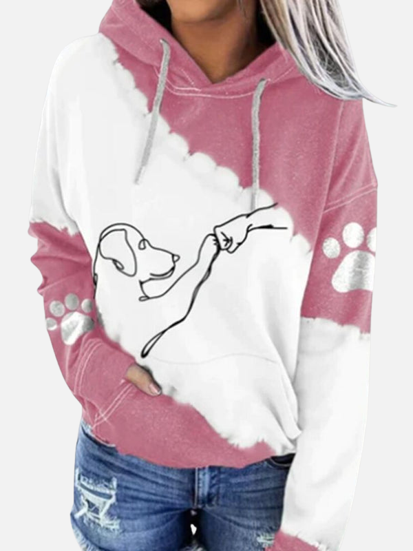 Femke | Hoodie met Hondenprint