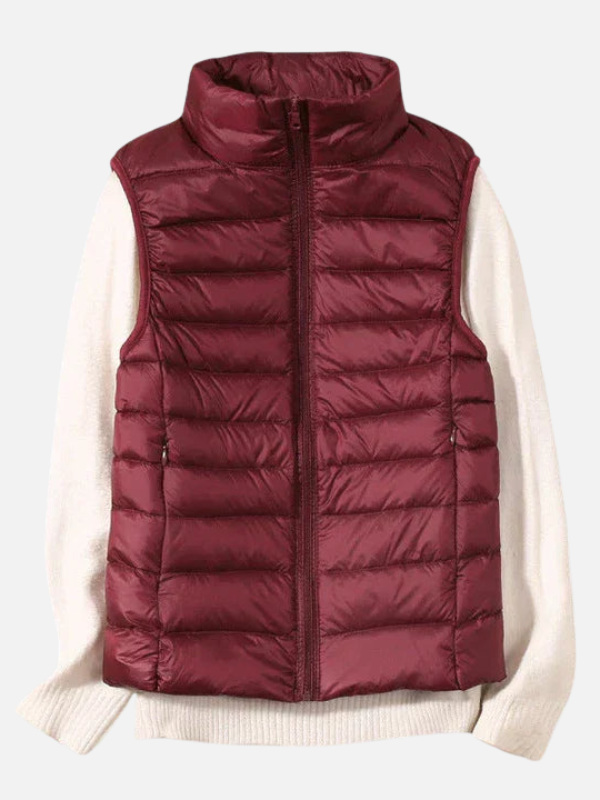 Sara | Gewatteerde Bodywarmer met Rits