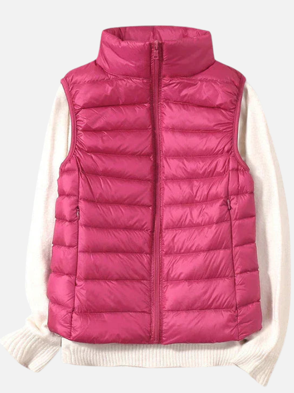 Sara | Gewatteerde Bodywarmer met Rits