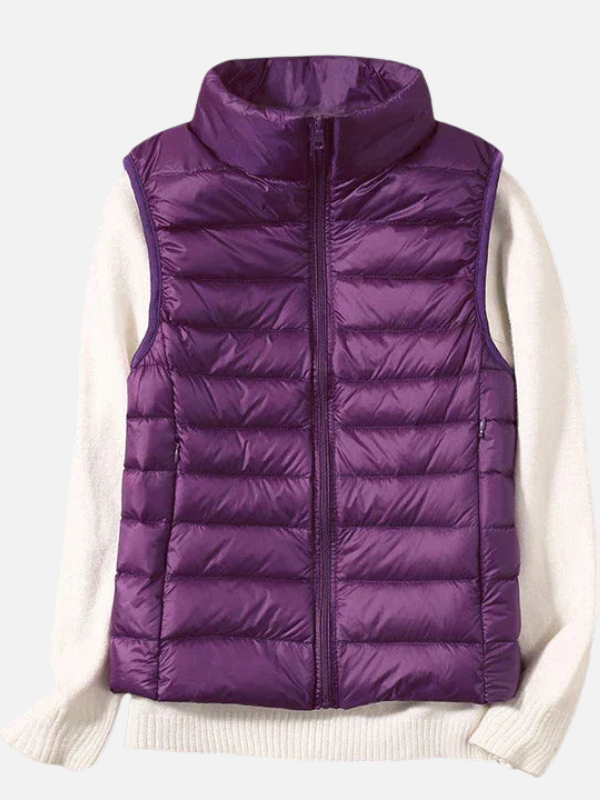Sara | Gewatteerde Bodywarmer met Rits