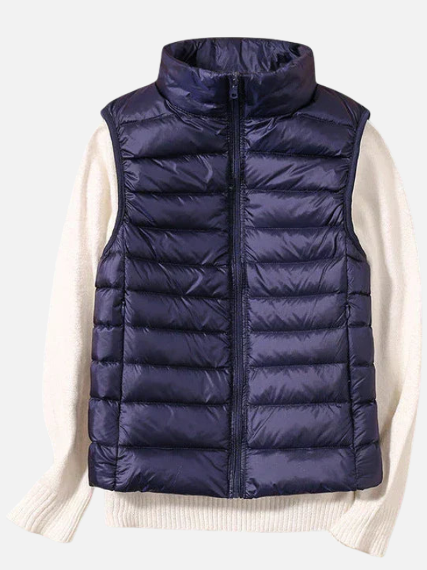 Sara | Gewatteerde Bodywarmer met Rits