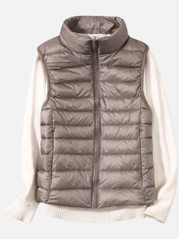 Sara | Gewatteerde Bodywarmer met Rits