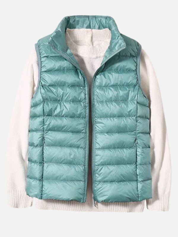 Sara | Gewatteerde Bodywarmer met Rits