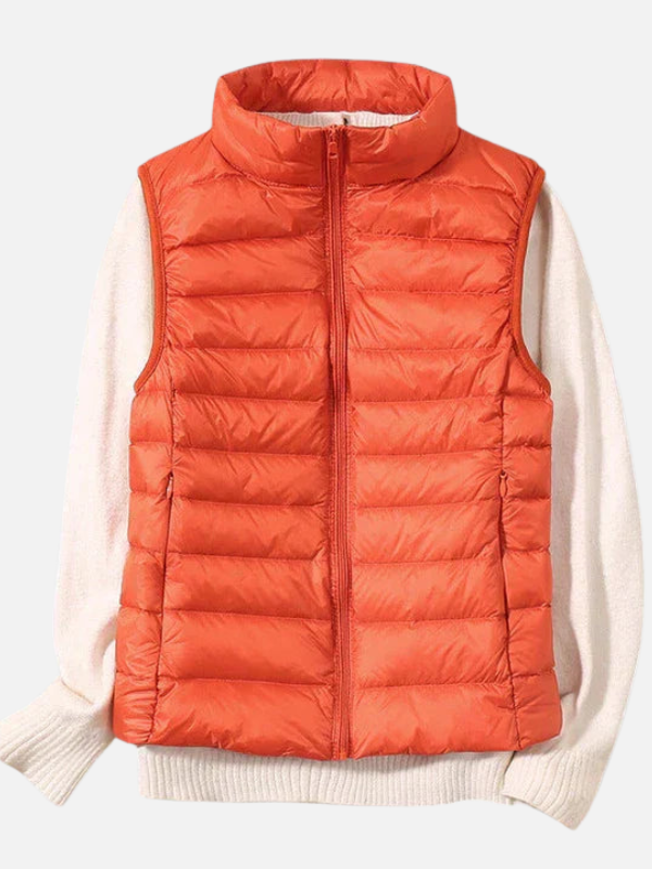 Sara | Gewatteerde Bodywarmer met Rits