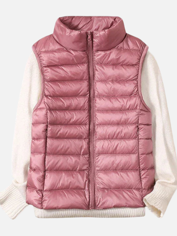 Sara | Gewatteerde Bodywarmer met Rits