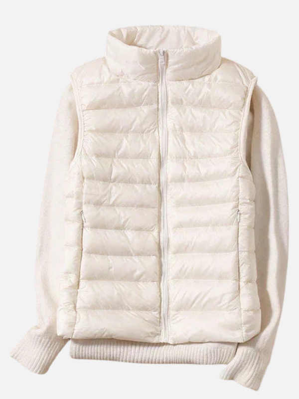 Sara | Gewatteerde Bodywarmer met Rits