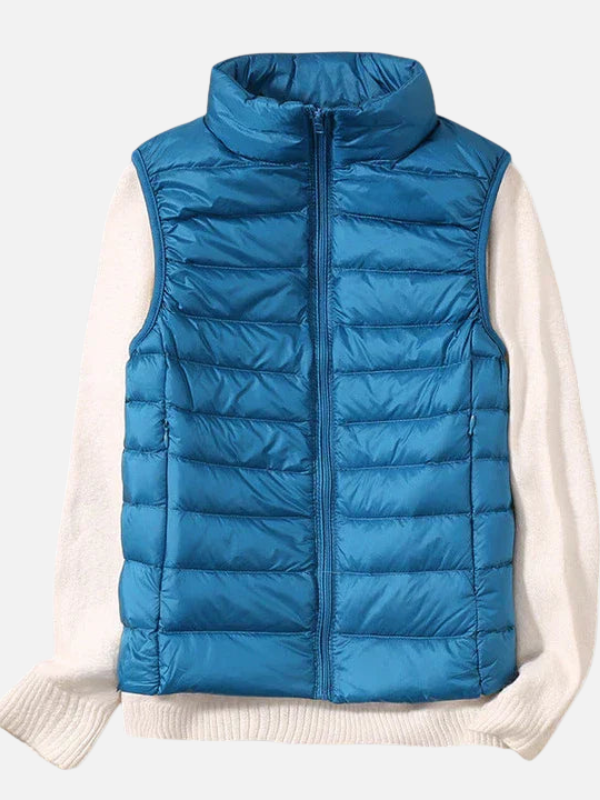 Sara | Gewatteerde Bodywarmer met Rits