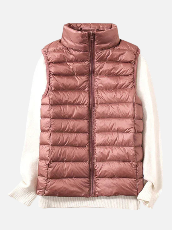 Sara | Gewatteerde Bodywarmer met Rits