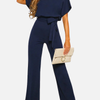 Eva | Jumpsuit met Wijde Pijpen en Ceintuur