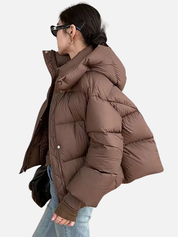 Nina | Kort Oversized Pufferjack met Capuchon