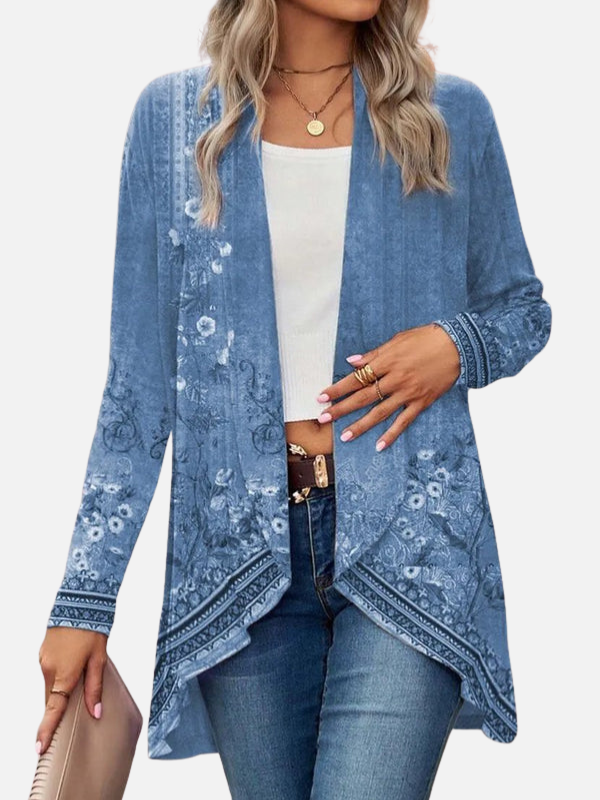 Fleur | Lang Kimono Vest met Bloemenprint