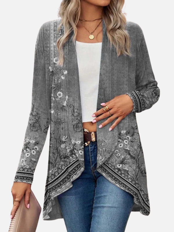 Fleur | Lang Kimono Vest met Bloemenprint
