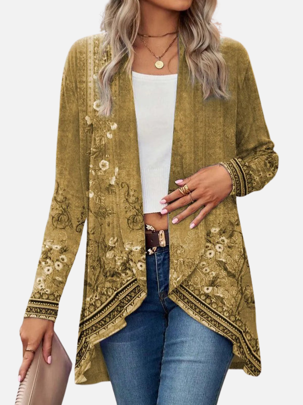Fleur | Lang Kimono Vest met Bloemenprint