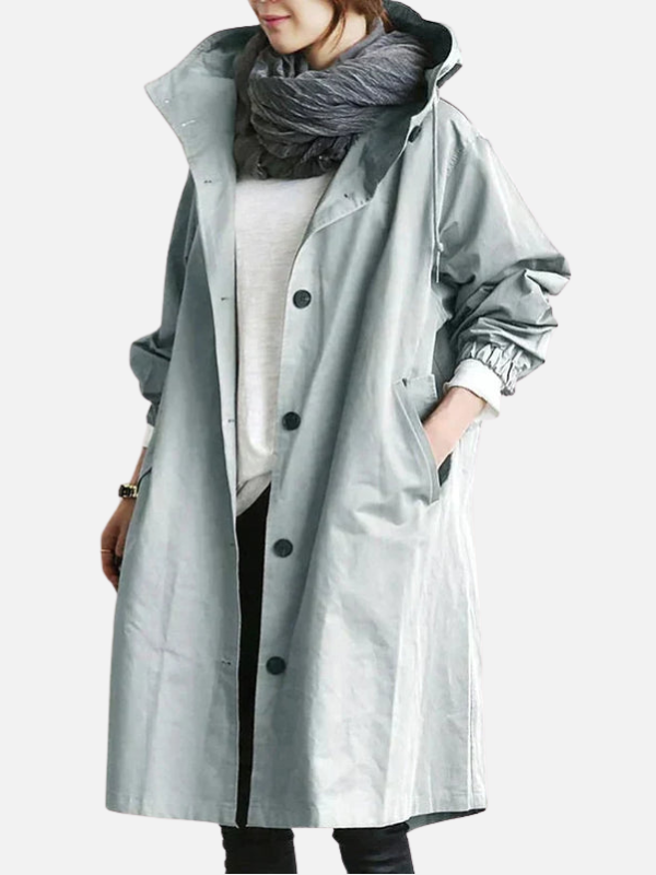 Iris | Lange Oversized Jas met Capuchon