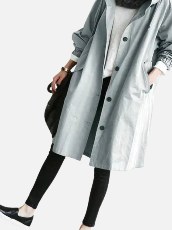 Iris | Lange Oversized Jas met Capuchon